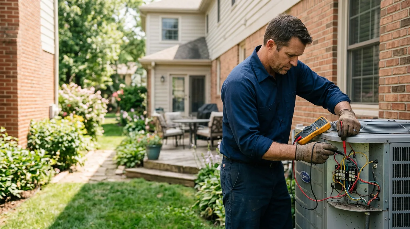 HVAC technician working near Weiner, AR